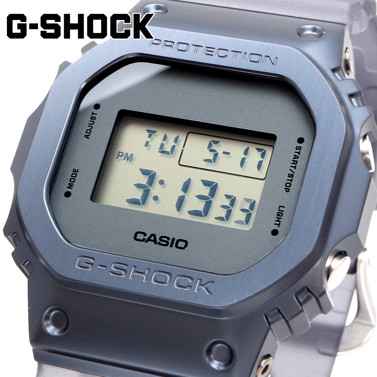 CASIO カシオ 腕時計 メンズ G-SHOCK Gショック 海外モデル ステンレスベゼル GM-5600MF-2