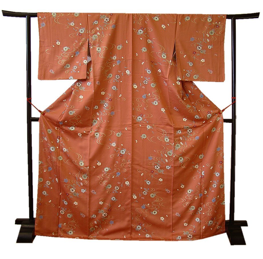 人気沸騰ブラドン ジュニア用 お茶事 裄66.3cm 時代屋 小紋 KK245
