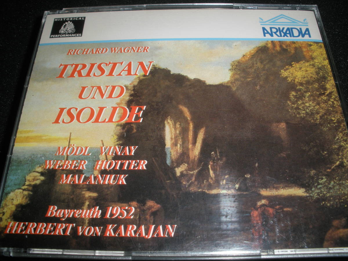 カラヤン ワーグナー トリスタンとイゾルデ バイロイト 1952 メードル ヴィナイ ホッター 仏 Wagner Tristan Karajan Bayreuth ARKADIA_希少 カラヤン トリスタン バイロイト 1952