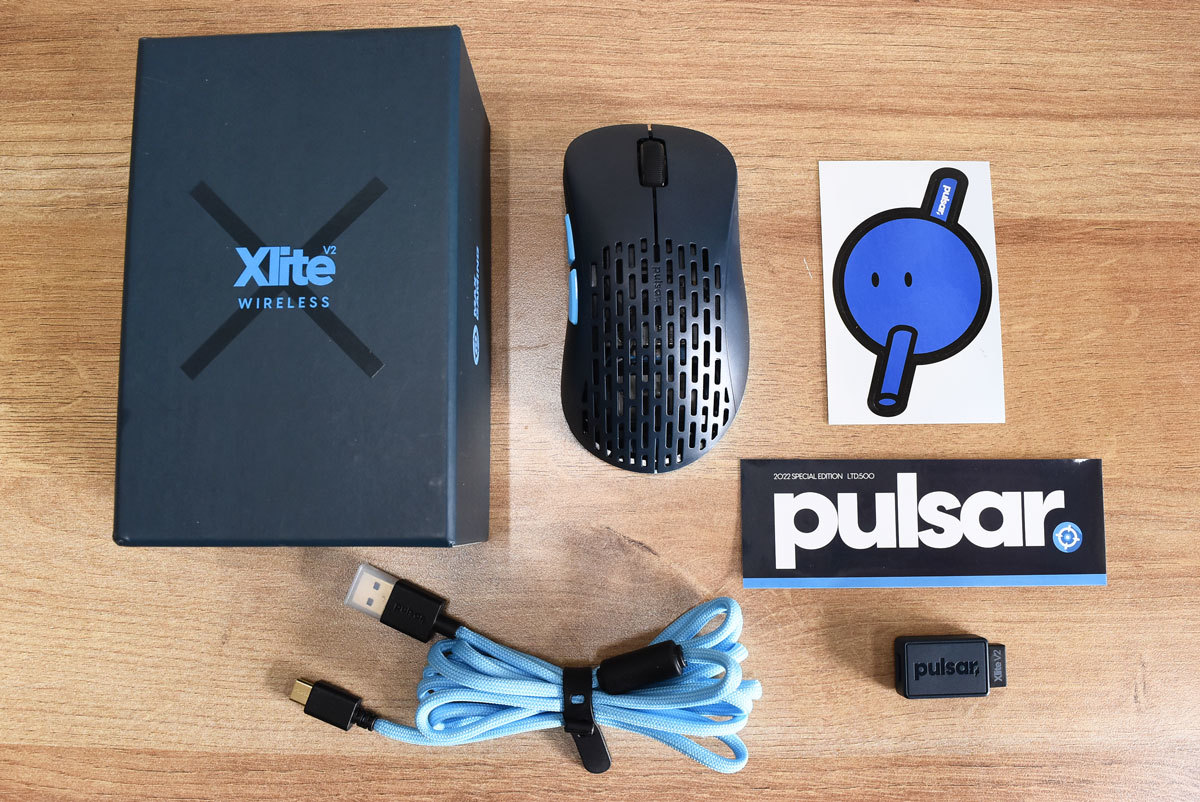 【限定品】Pulsar Xlite V2 Wireless ゲーミングマウス 完全動作品 ※ 全世界限定500台のLimitedEditionモデル ネイビー