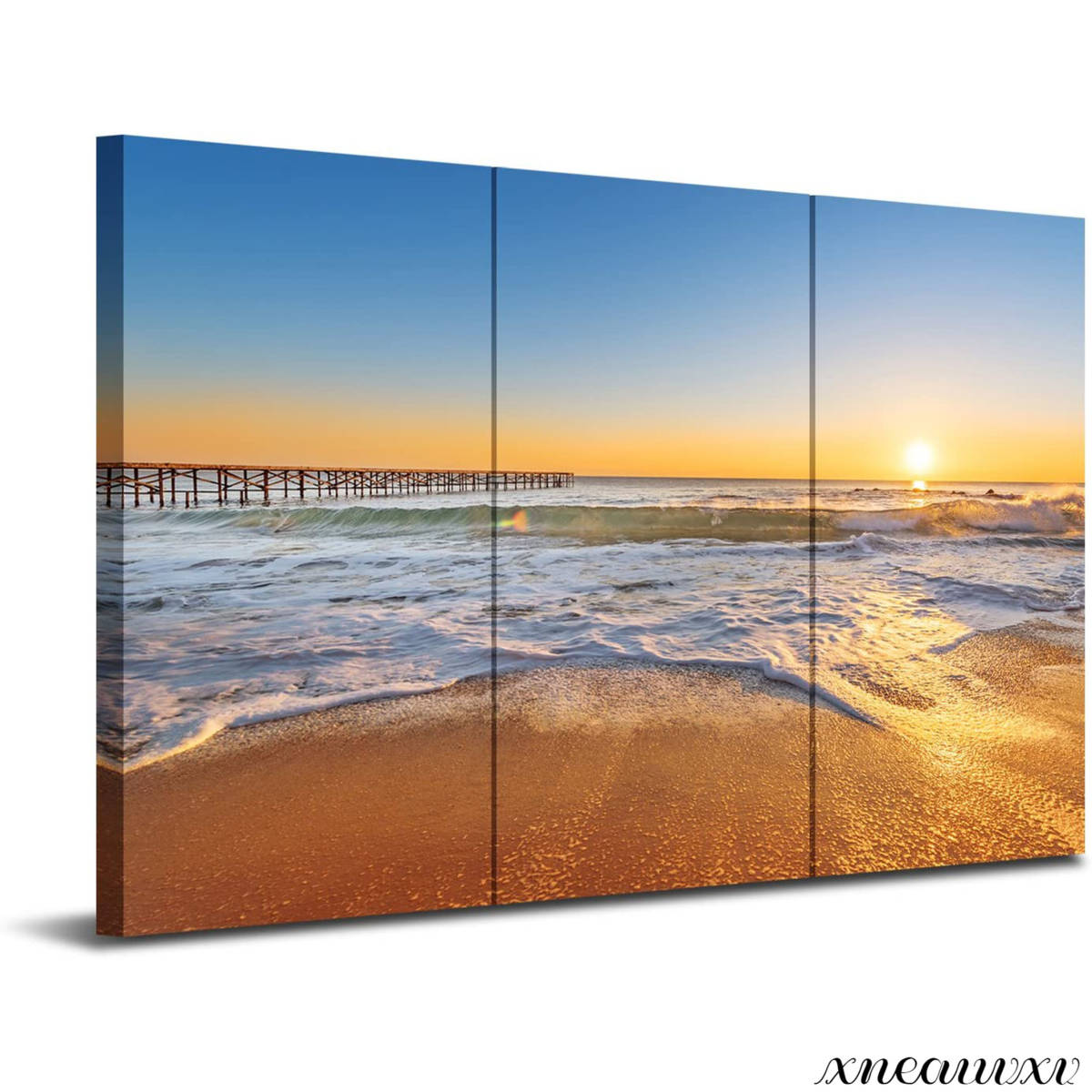 限定品通販サイト きれいな海 大型のアートパネル ビーチ 海岸 夕日