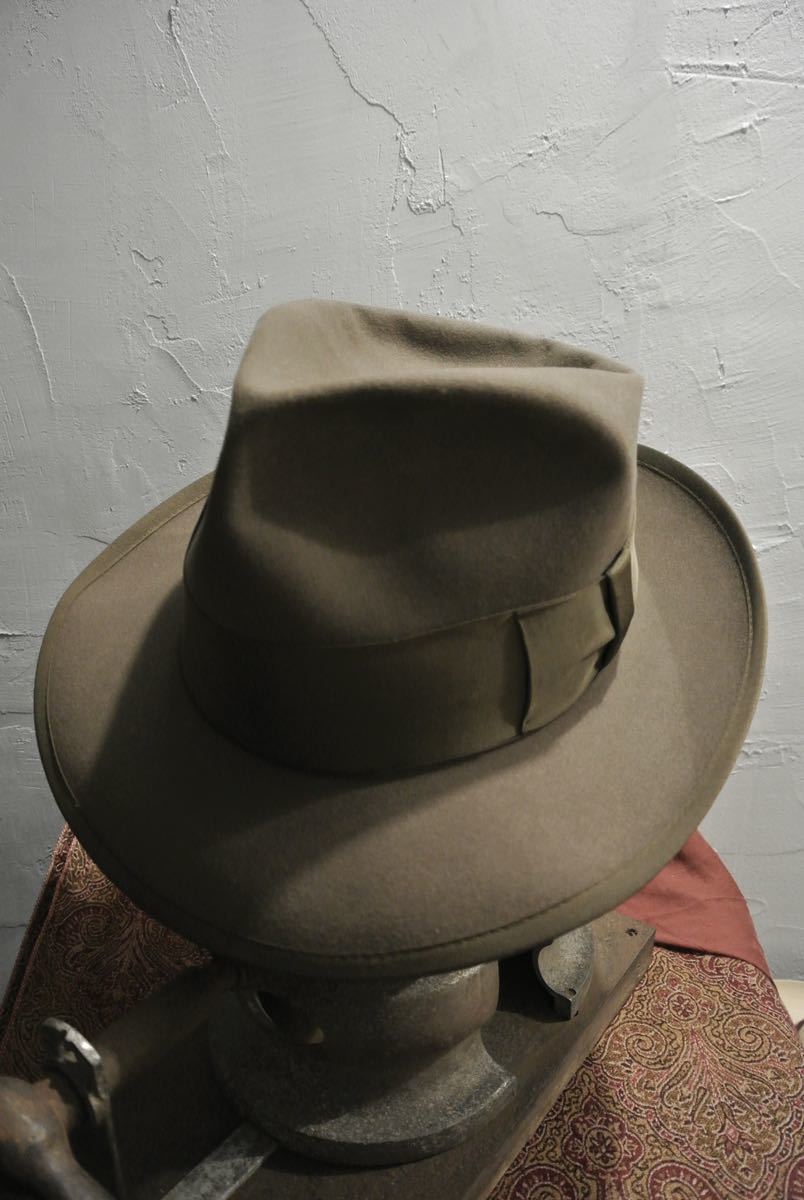 Vintage Borsalino 7 1/8ヴィンテージボルサリーノ57cmステットソン