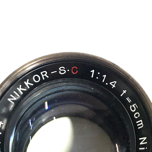 Nikon NIKKOR-S.C 5cm 1.4 黒鏡胴 一眼 カメラ レンズ 光学機器_画像10