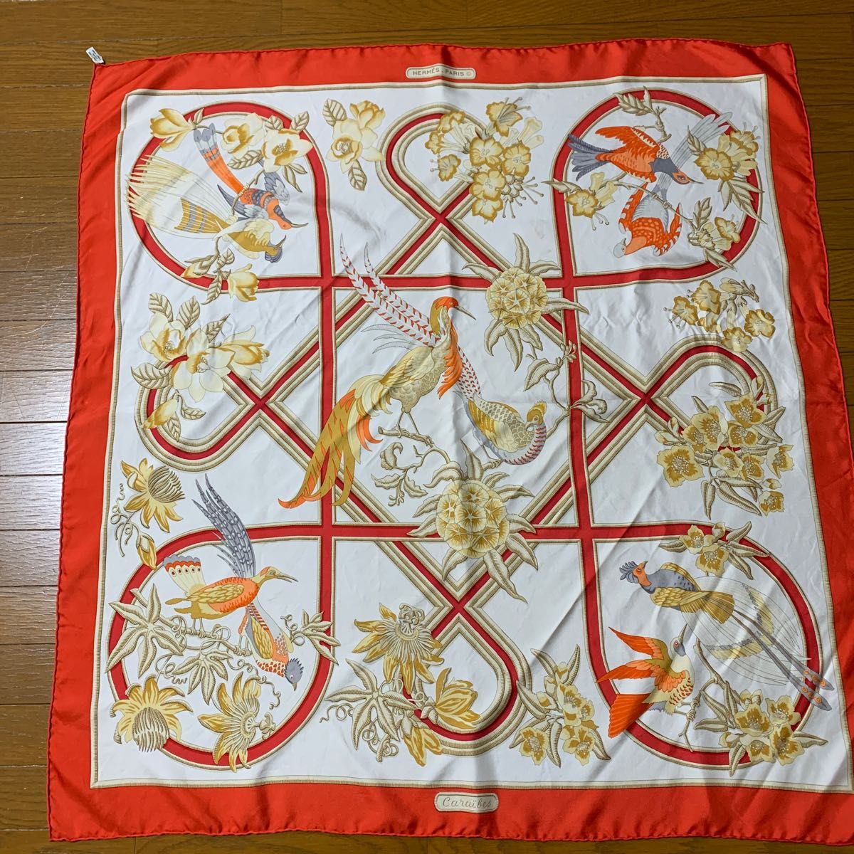訳あり】HERMES エルメス カレ90 グリーン 大判スカーフ - 通販