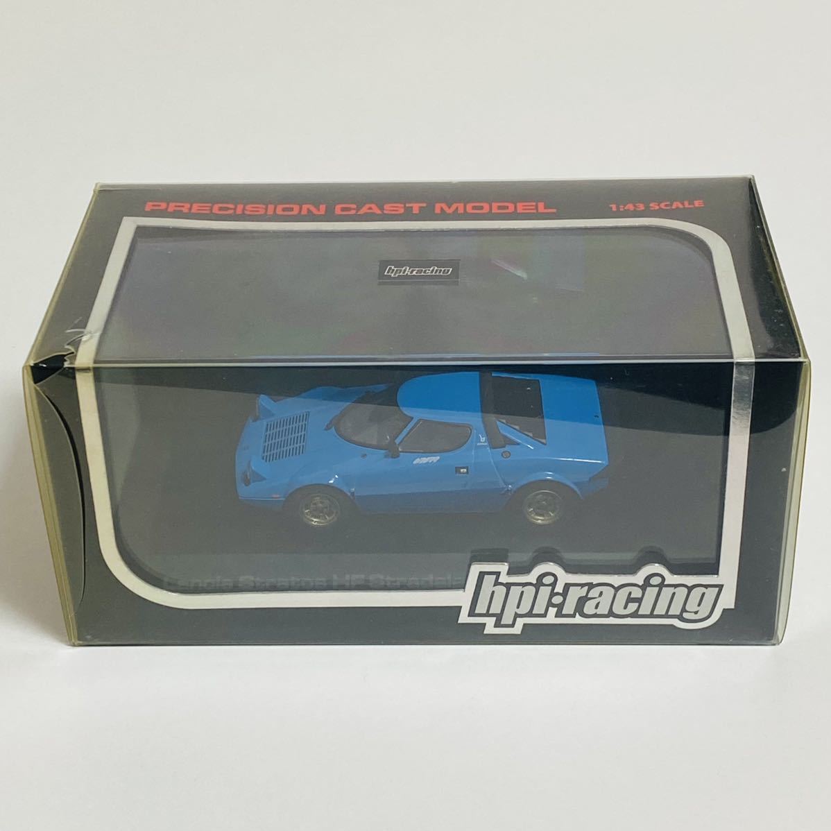 [ ultimate beautiful goods ]hpi*racing H.pi-. I. Japan 1/43 scale Lancia Stratos HF Stradale Light Blue 986 Lancia Stratos blue 