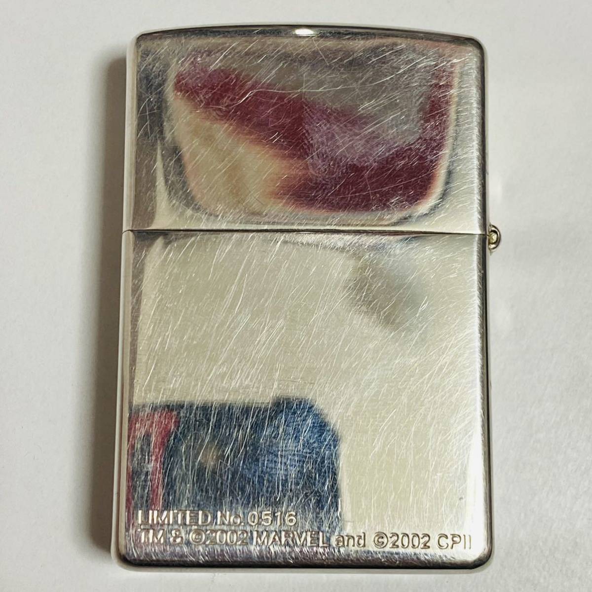 【中古品】Zippo ジッポー MARVEL マーベル SPIDER-MAN スパイダーマン 2002年 ライター_画像4