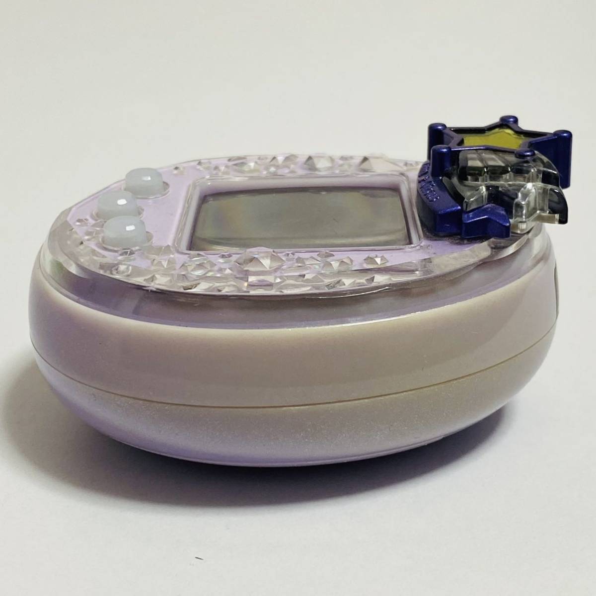 【動作品】BANDAI バンダイ Tamagotchi P's たまごっちピース パープル たまデコピアス たまスターサーカス付き_画像2