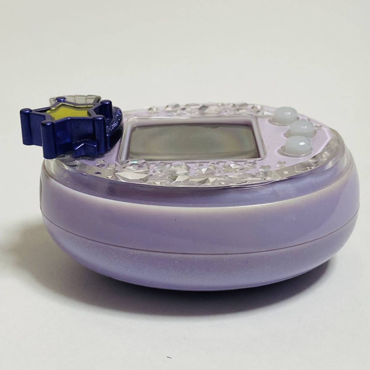 【動作品】BANDAI バンダイ Tamagotchi P's たまごっちピース パープル たまデコピアス たまスターサーカス付き_画像3