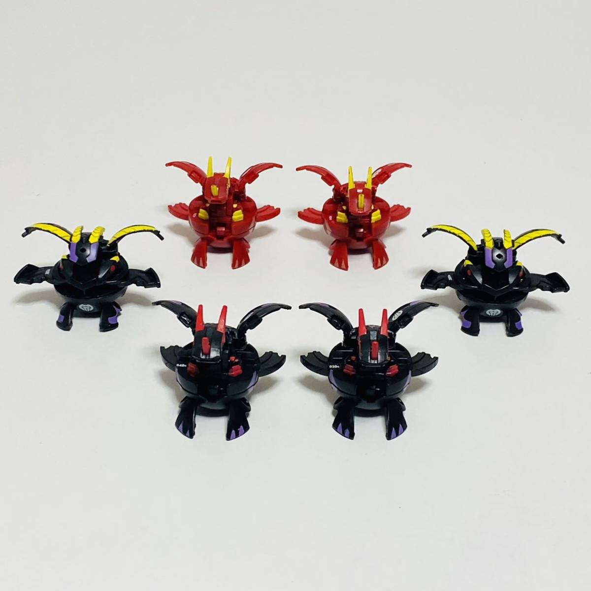 【中古品】SEGATOYS セガトイズ 爆丸 6個セット ヴォルテックス・ドラゴノイド パーシバル フィギュア_画像1