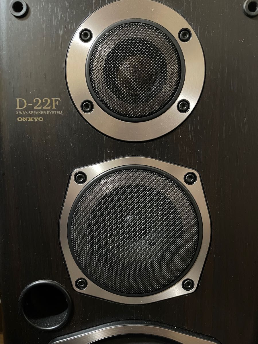 ONKYO】3wayスピーカー D-22F 120W 6Ω 2台セット W235×D270×h470 ONKYO】3wayスピーカー D-22F 120W 6Ω 2台セット W235×D270×h470