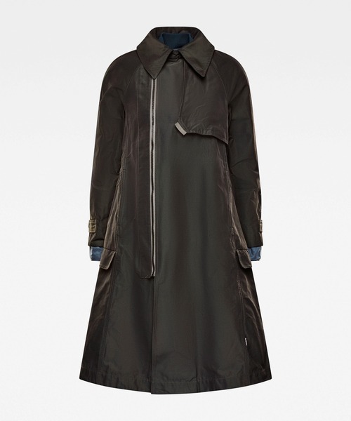 G-STAR RAW　E LONG 2 IN 1 TRENCH ロングコート　カーキ　サイズM