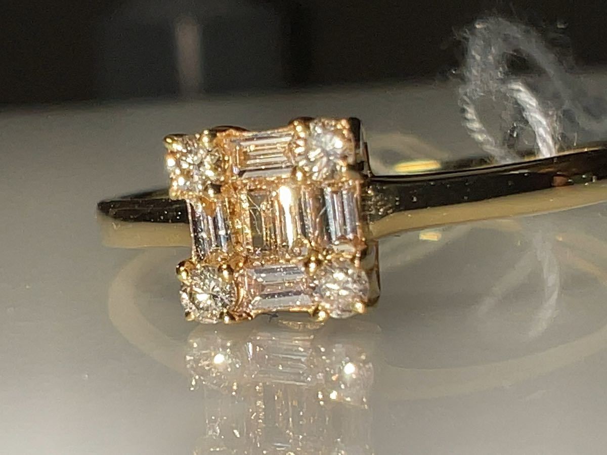 激安」K18ダイヤモンドリングKS137677 0.15ct-