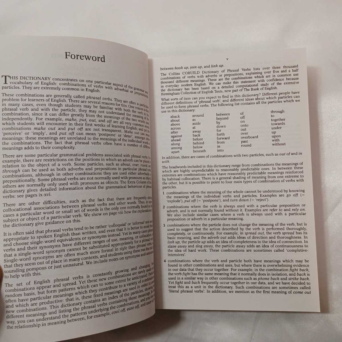 zaa-422♪Collins Cobuild Dictionary of Phrasal Ve 句動詞辞典 Helping learners with real English New Ed Edicin （1989発売）_画像4