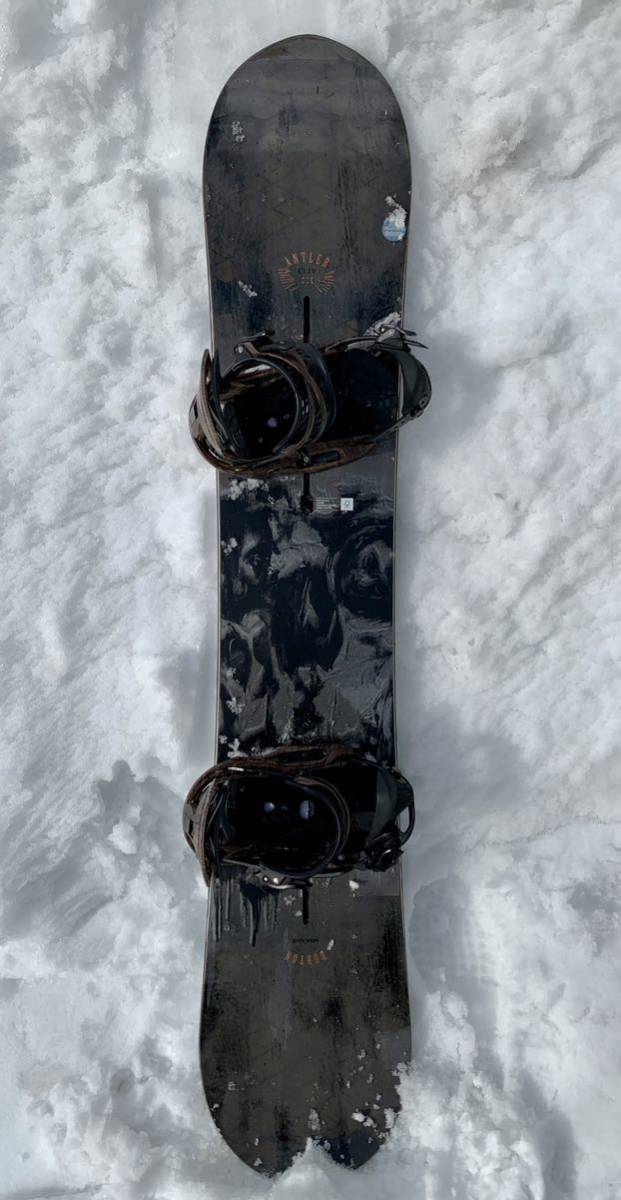 BURTON SNOWBOARD ANTLER 154.5 GENESIS EST sizeS 2016 バートン アントラー ジェネシスEST サイズS セット 美品 カバー付き(中古)の