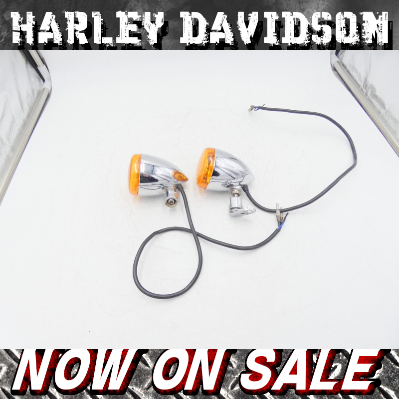 *NO,1542[ warehouse adjustment large sale! original Harley Davidson original front winker 2 pieces SET] cheap price!