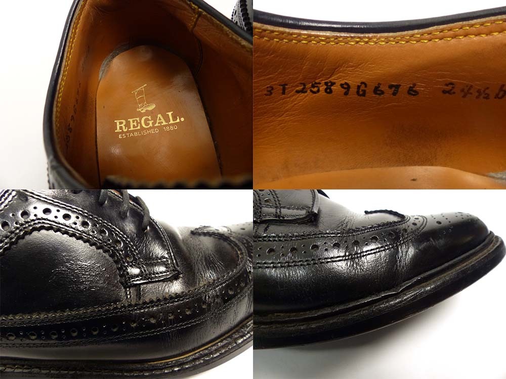 REGAL / リーガル 676 ウイングチップシューズ　24 1/2(24.5cm相当)(メンズ)【中古】3i-1-065_画像3