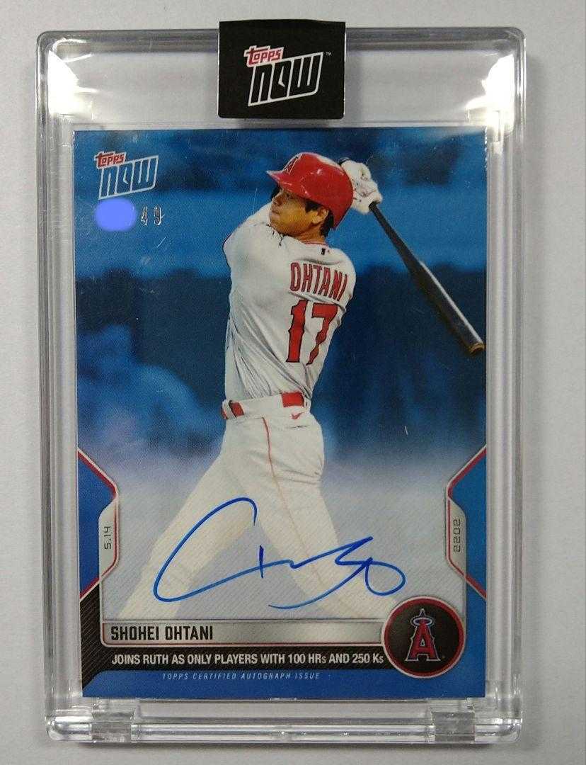 49枚限定 MLB 大谷翔平 直筆サイン入りカード100本塁打 250奪三振