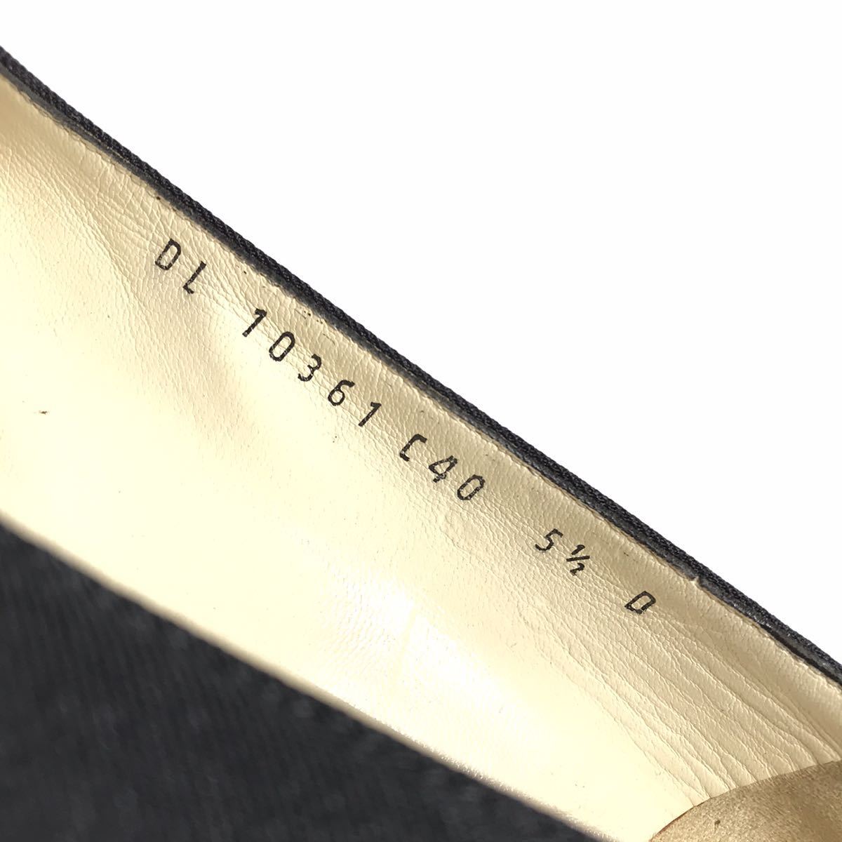 【フェラガモ】本物 Ferragamo 靴 23cm ガンチーニ パンプス カジュアル ビジネスシューズ 女性用 レディース 伊製 5 1/2 D_画像6