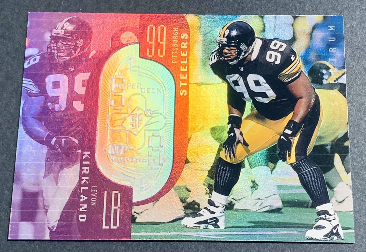 1998 Upper Deck SPX Levon Kirkland /1900 69 Pittsburg Steelers NFL 1900枚限定　シリアル　スティーラーズ　カード_画像1