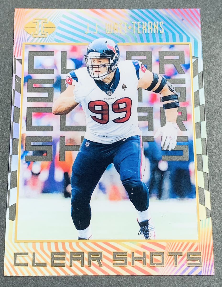 2019 Panini Illusions Football Clear Shots J.J Watt No.CS-JW Texans NFL テキサンズ　カード_画像1