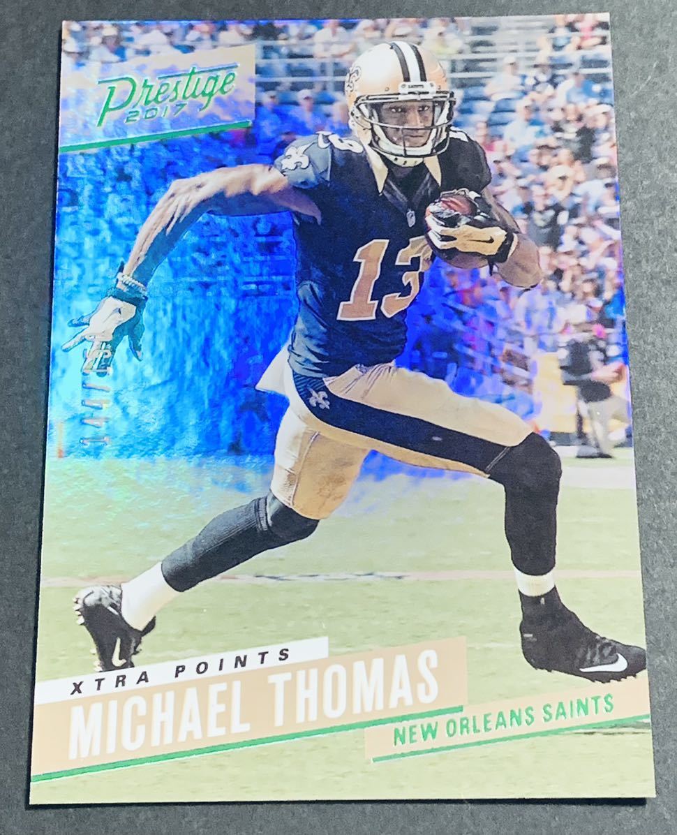 2017 Panini Prestige Football Michael Thomas /150 No.187 New Orleans Saints NFL 150枚限定　シリアル　セインツ　カード_画像1