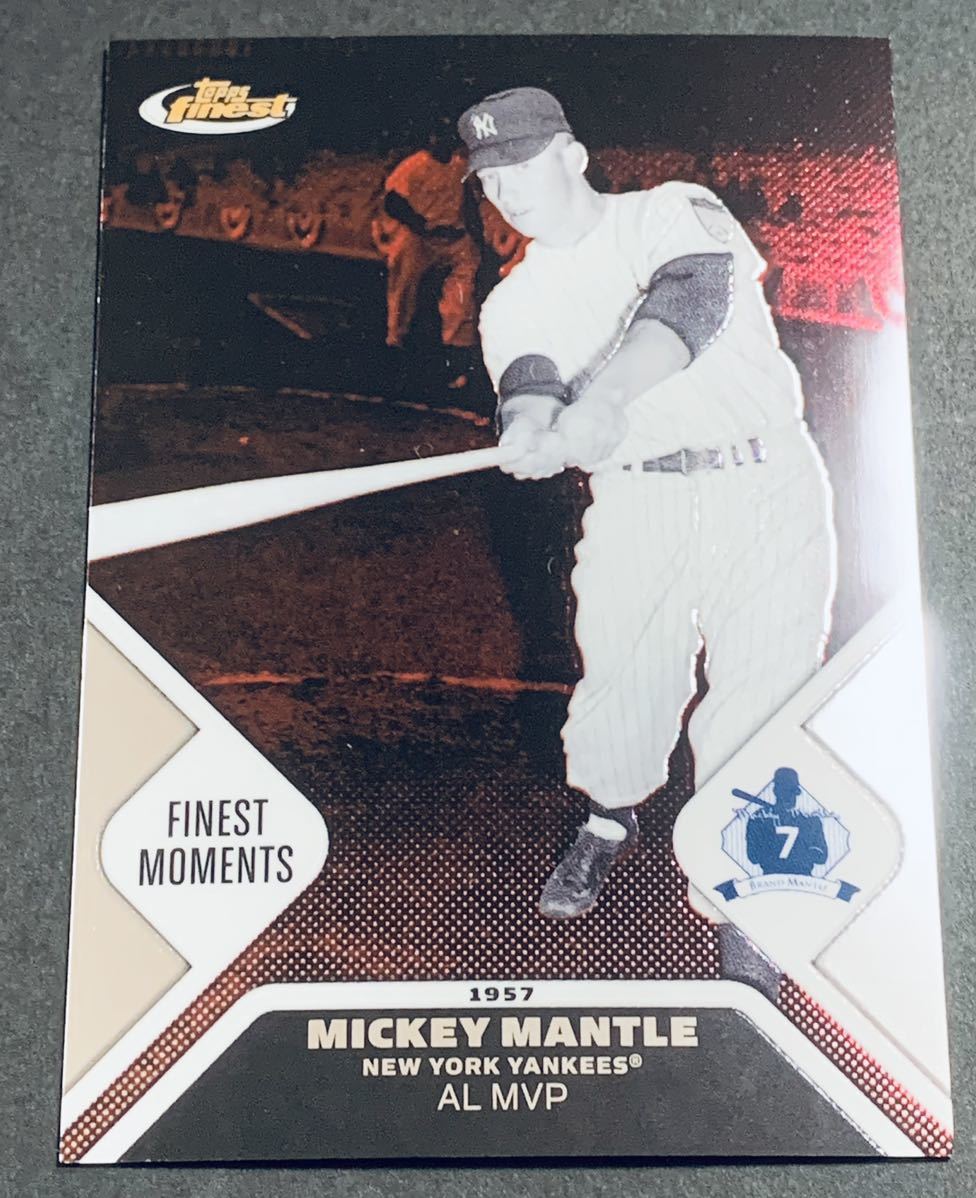 2006 Topps Finest Mickey Mantle /850 MMFM3 Yankees MLB ミッキーマントル　850枚限定　シリアル　ヤンキース_画像1