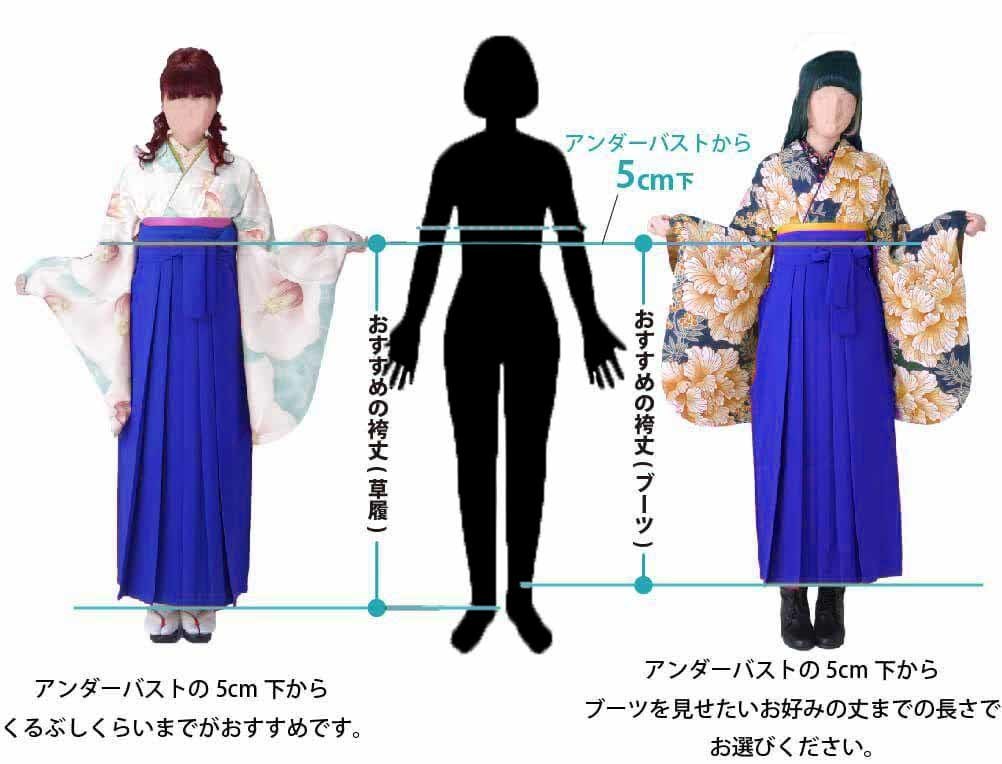 二尺袖着物袴フルセット 長襦袢も含む 無地袴 百花繚乱 袴セット 袴変更可能 新品（株）安田屋 NO23698-5_画像5