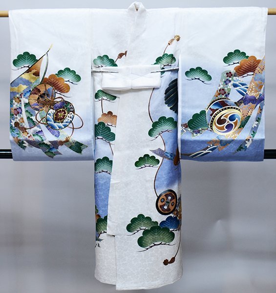 お宮参り 産着 のしめ 安田屋 白地 男児 金刺繍 男の子 (株) 豪華絢爛