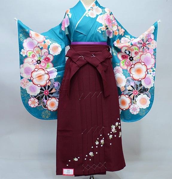 二尺袖 着物 袴フルセット ジュニア用へ直し 135cm～150cm From KYOTO