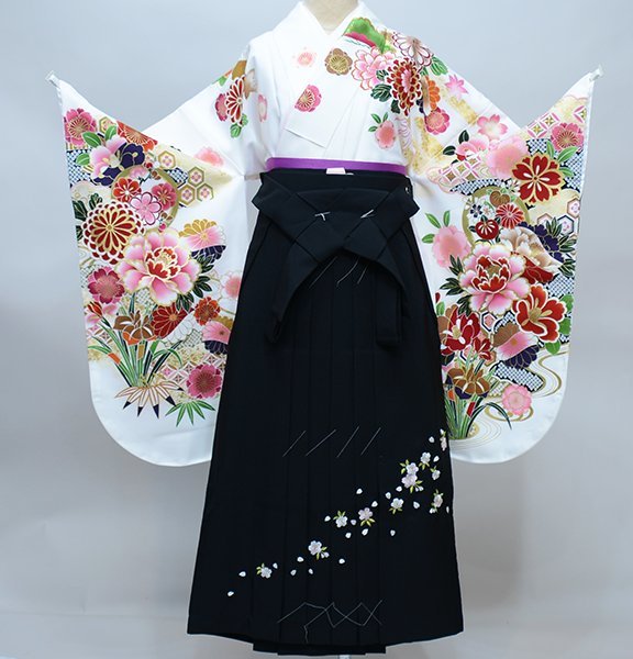 二尺袖 着物 袴フルセット From KYOTO 着物丈は着付けし易いショート丈