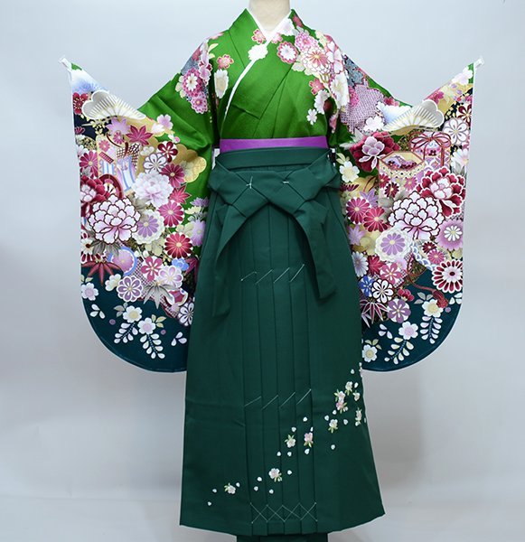  2 сяку рукав кимоно hakama полный комплект Junior для . исправление 135cm~150cm From KYOTO hakama модификация возможность церемония окончания новый товар ( АО ) дешево рисовое поле магазин NO38555-02