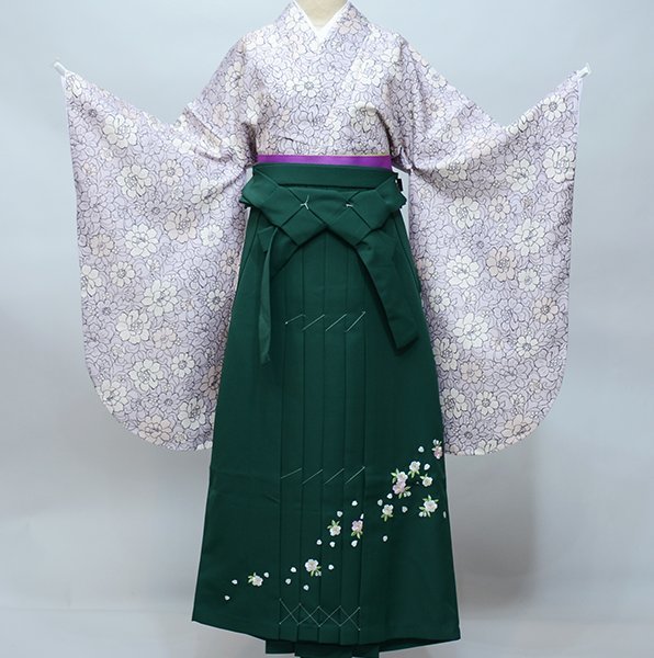 格安SALEスタート! 着物袴セット ジュニア用へ直し NO38582-02 新品