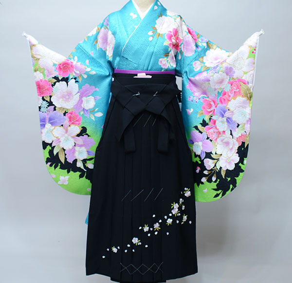 独創的 着物丈は着付けし易いショート丈 KYOTO From 袴フルセット 着物