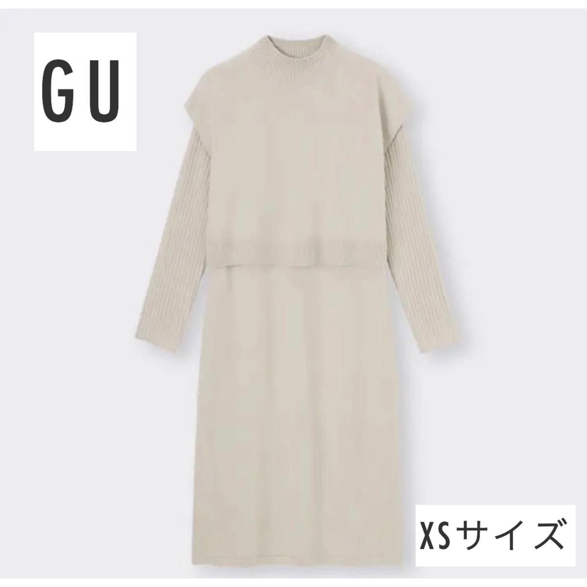 GU 3WAYレイヤードニットワンピース GU 3WAYレイヤードニットワンピース