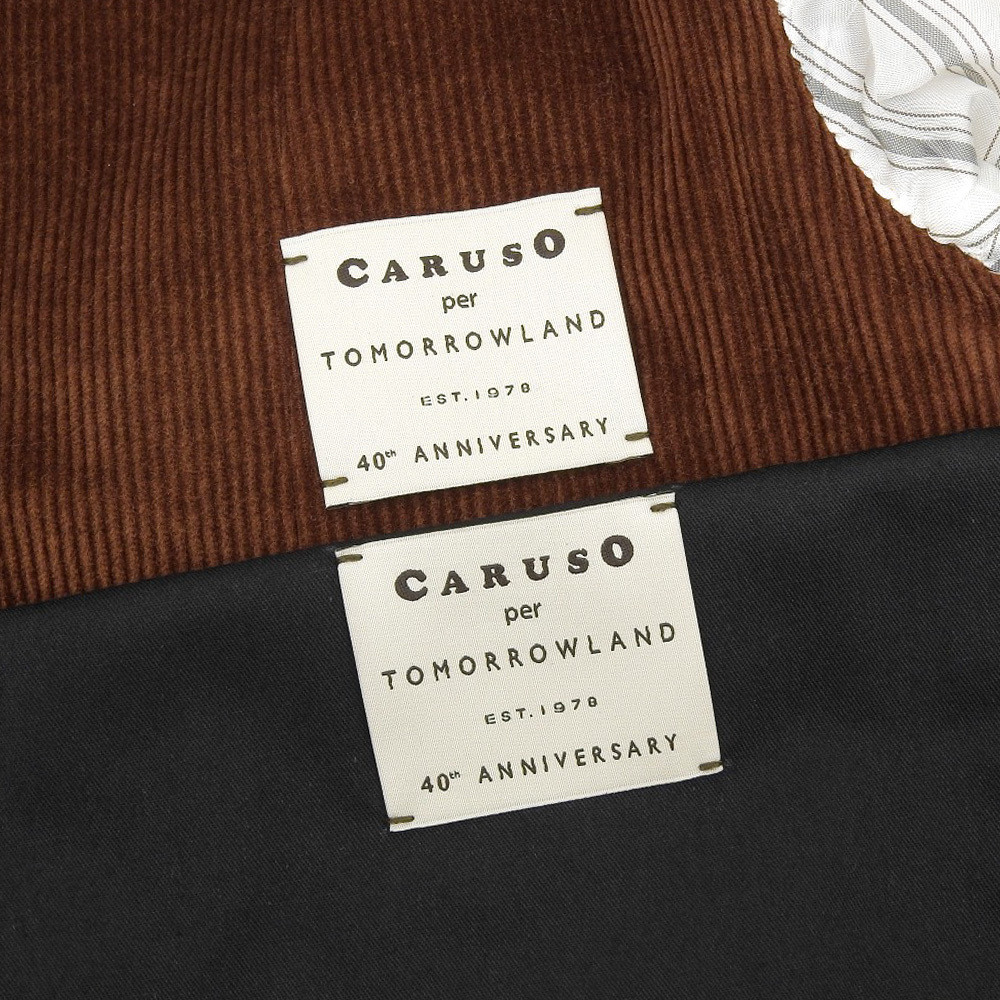 セットアップ CARUSO シルクサッカー シングルブレステッド3Bスーツ