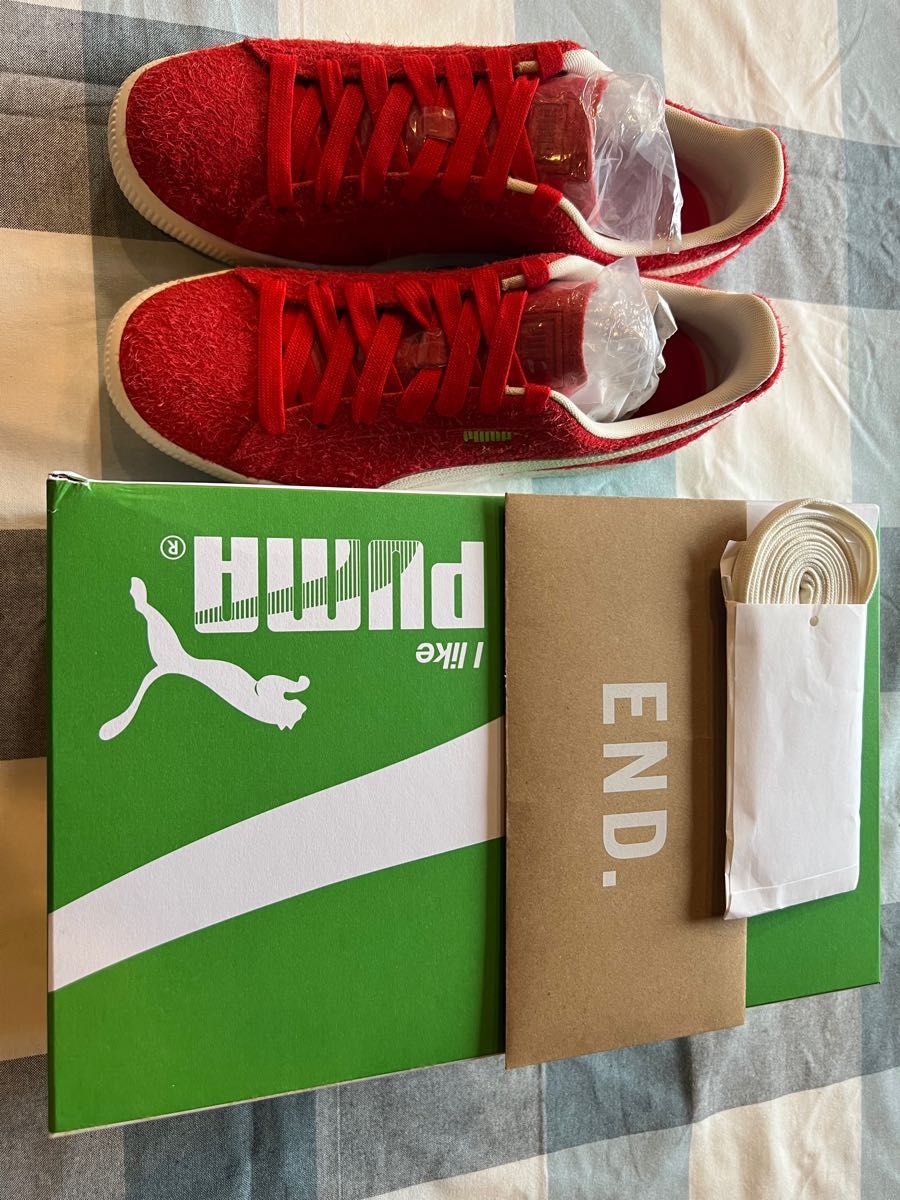国内在庫 世界300足限定 END × Puma Clyde OG レッド 27.5cm sitedev