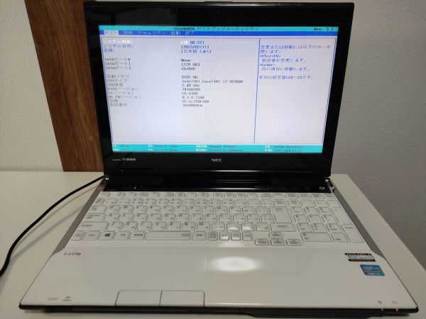 一部ジャンク】NEC LaVie LL750/L PC-LL750LS6W i7仕様(CPU等欠品