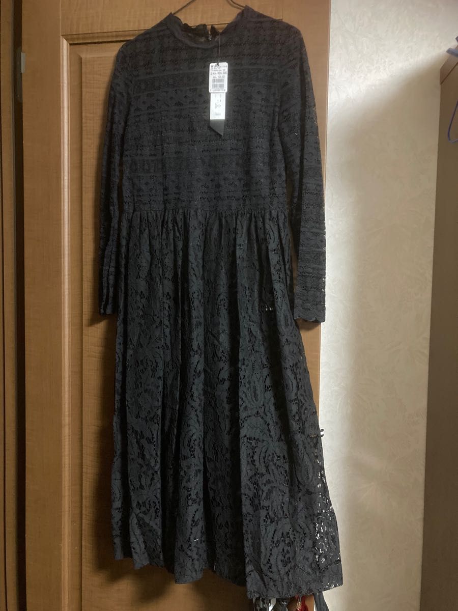 新品タグ付き ヤマダヤ系 レースロングワンピース ブラック|PayPayフリマ