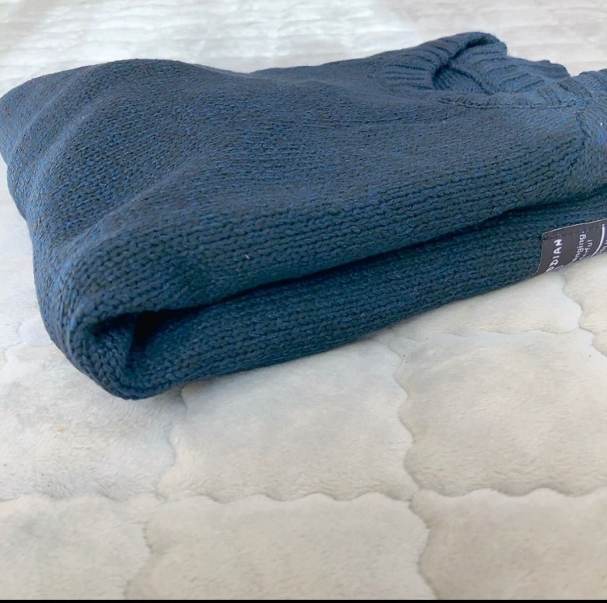 最大87%オフ! エルボーパッチ ニット XL セーター メンズ ネイビー