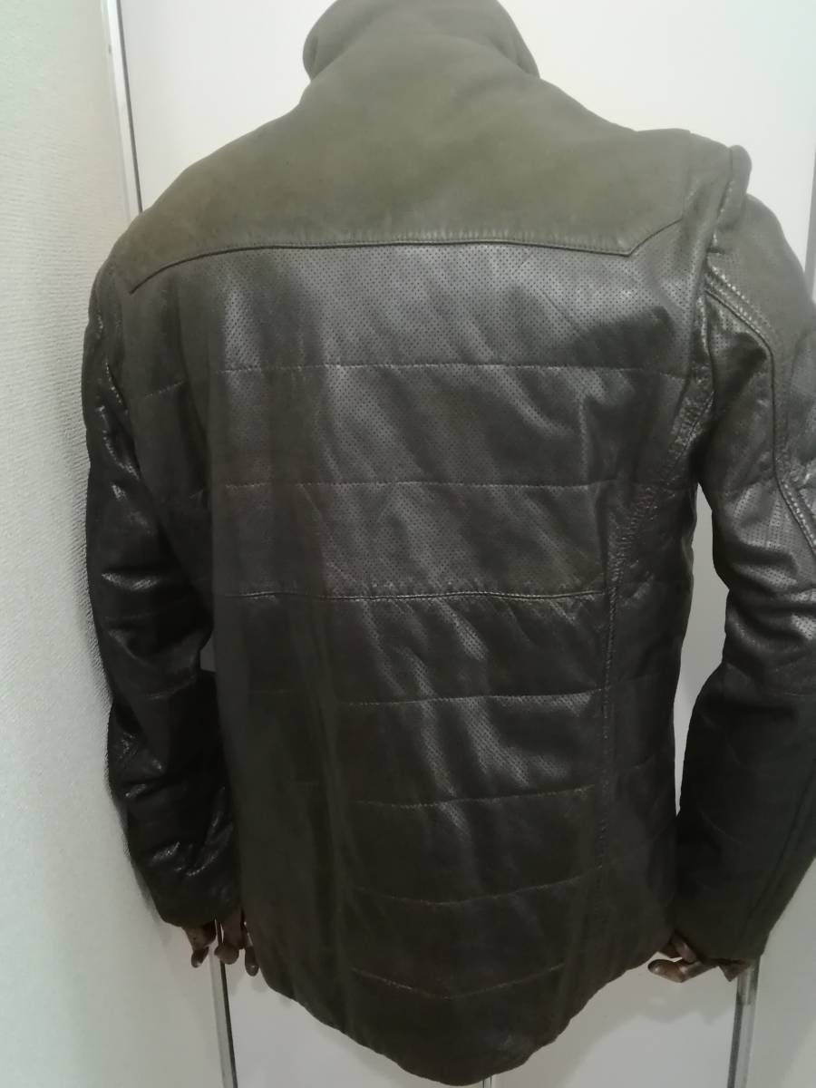 ◇□HUGO BOSS ボス レザーブルゾン 48 新品未使用◇□ www ...