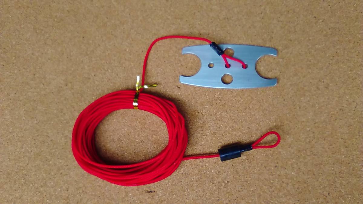 天才的発想　ワンオフ　フィッシングツールwel 　ストリンガーロープホルダー　ロープ付き　チヌ　スズキ　