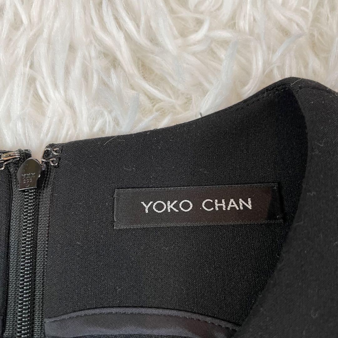 YOKO CHAN パールデザインワンピース サイズ40 Aライン ブラック