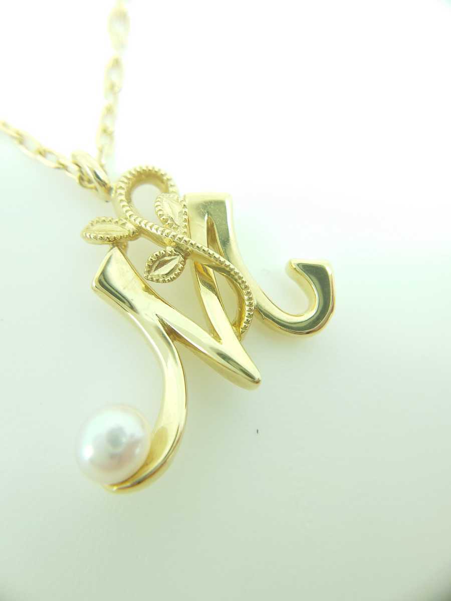 ミキモト パール イニシャル M k18 | www.bauen.com.ar