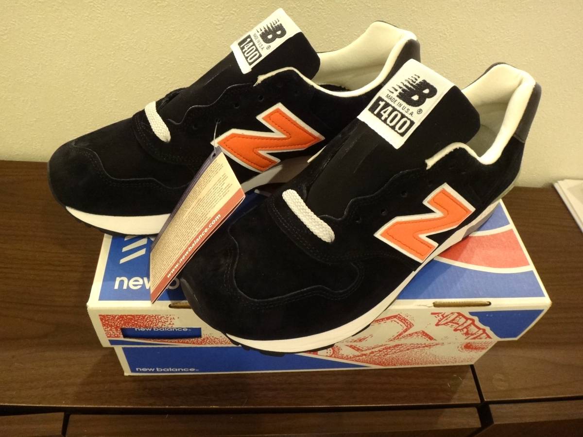 新品】New Balance ニューバランス M1400BKK ブラック×オレンジ Jcrew