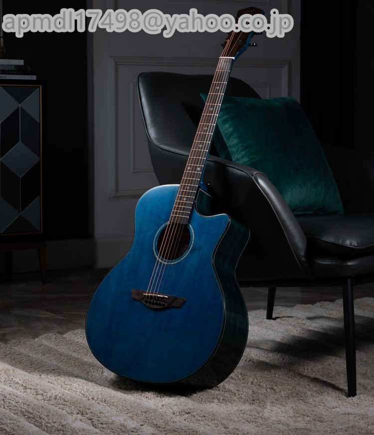 YL-260特売★ギター アコースティックギター 表面単板 41インチ スプルース サペリ 1:18閉鎖弦ノブ 21フレット 職人手作り製作 ケース付き