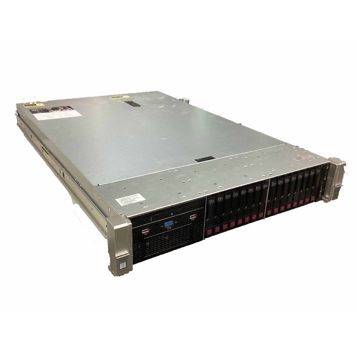 送料無料 HP ProLiant DL380 Gen9 Hewlett Packard Enterprise E5-2650 v4 X2個 メモリ 64GB SAS HDD 900GB x16 サーバー w713_画像1
