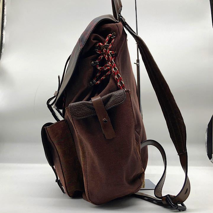 1円【極美品】エトロ ETRO リュック バックパック ペイズリー レザー