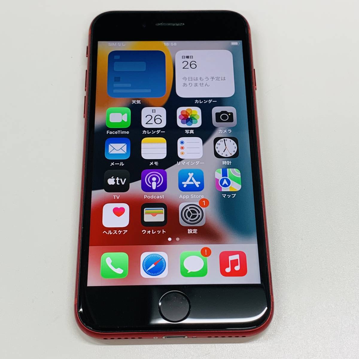 スマートフォン/携帯電話 スマートフォン本体 完成品 【ジャンク品】iPhone SE 第2世代 レッド 64 GB SIMフリー 