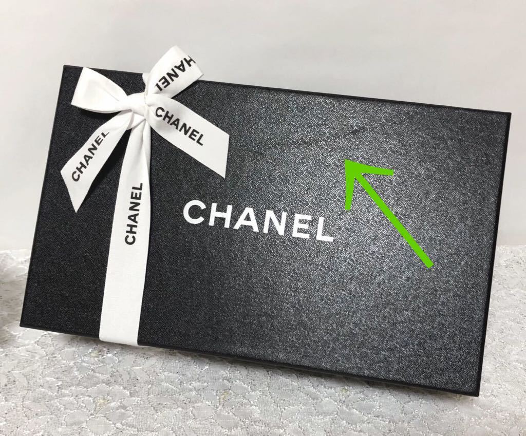 シャネル「CHANEL」パンプス用空箱と保存袋1枚のセット(1898) 靴箱 保存箱 シューズボックス 巾着袋 しおりあり 付属品 シャネル靴