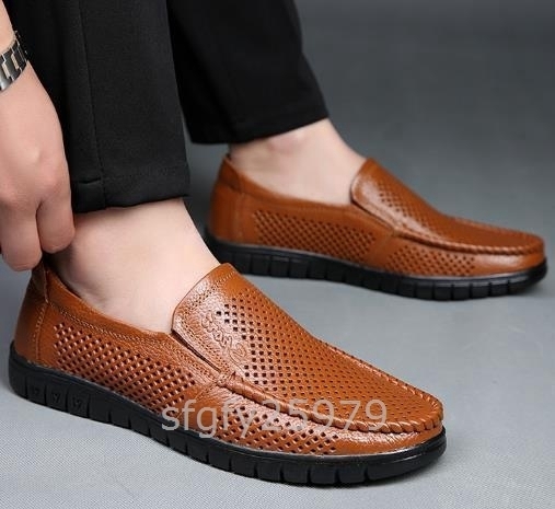 933 ☆ Новая ☆ Business Shoes Summer Men's Sandal вентиляция Maesh Maesh Lover Slip -на [Вы можете выбрать цвета и размеры]